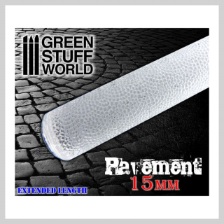 Green Stuff - Texturovací váleček - Pavement 15 mm