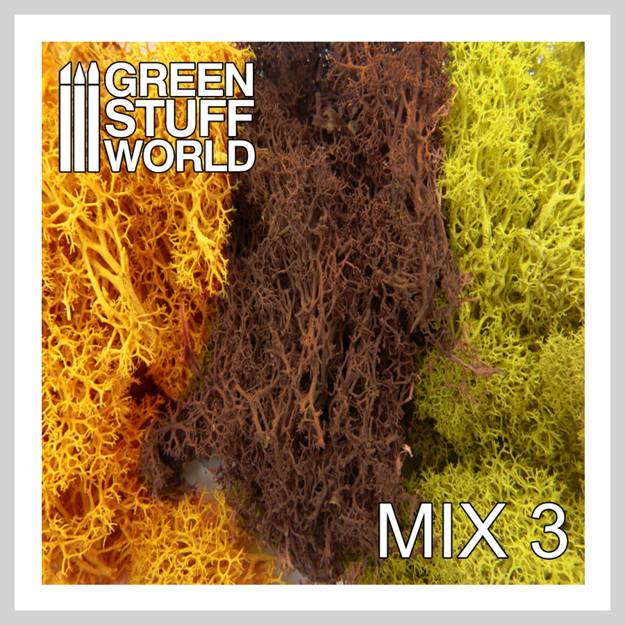 Green Stuff - Scenery Moss - Yellow/Brown/Dark Yellow