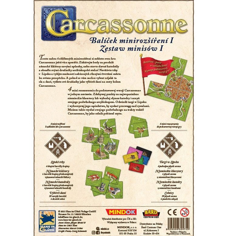 Carcassonne: Balíček minirozšíření I.