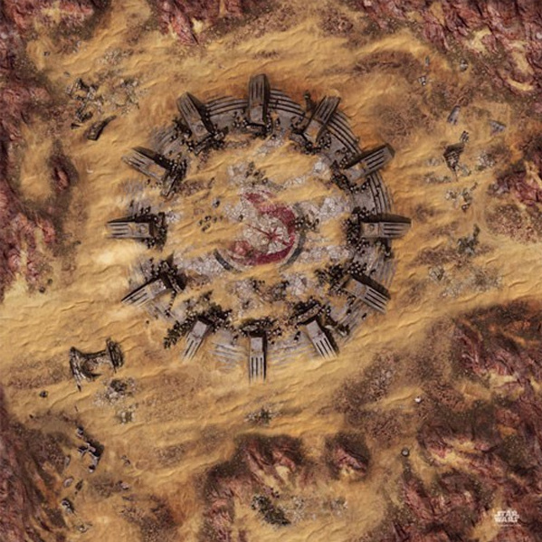 Playmat - Star Wars: Legion - Desert Ruins (90x90)