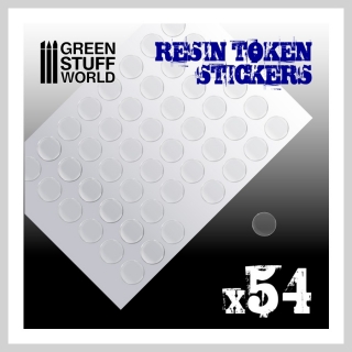 Green Stuff - Resin Token Stickers 20 mm
