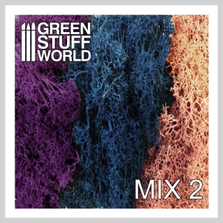 Green Stuff - Scenery Moss - Pink/Blue/Violet