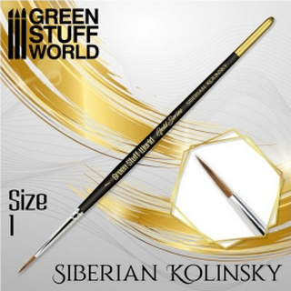 Green Stuff - Siberian Kolinsky Gold Brush 1