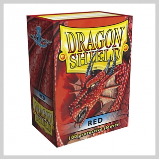 Obaly na karty 63 x 88 mm Červené (Dragon Shield)