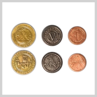Set 50ks středověkých mincí