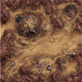 Playmat - Star Wars: Legion - Desert Junkyard (90x90)