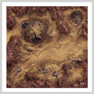 Playmat - Star Wars: Legion - Desert Junkyard (90x90)